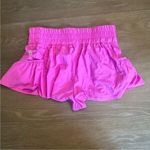 FP Movement by Free People Bright Pink High Waist Shorts
